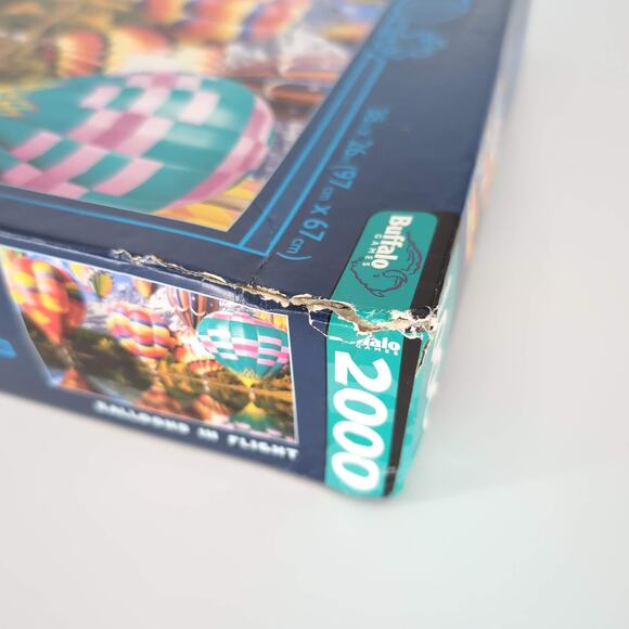 Buffalo Games Balloons In Flight 2000 Piece Jigsaw Puzzle with Poster - GUC - Picture 9 of 13